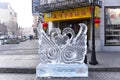 Harbin, China - JAN 20, 2017: Central Avenue Zhongyang Street. Central Avenue was built in 1898