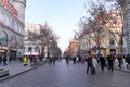 Harbin, China - JAN 20, 2017: Central Avenue Zhongyang Street. Central Avenue was built in 1898