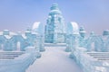 HARBIN, CHINA - JAN 15, 2020: Harbin International Ice and Snow Sculpture Festival