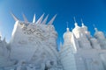 Harbin, China - January 2015: International Snow Sculpture Art Expo