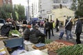 Harbin farmers market vegetables on the street