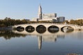 Harbin Normal University Bridge and lake