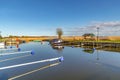 harbor at Achterwasser in Zempin Royalty Free Stock Photo