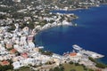 Harbor of Agia Marina on Leros island, Greece Royalty Free Stock Photo