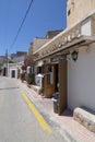 Harbor area restaurant Siroco front Royalty Free Stock Photo