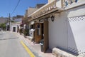 Harbor area restaurant Siroco front Royalty Free Stock Photo