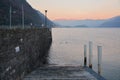 Lake Como at Argegno Royalty Free Stock Photo