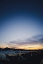 Harbor atmosphere with beautiful sunsets Royalty Free Stock Photo