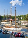 Harbor Boats, Camden Maine Royalty Free Stock Photo