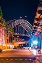 Harbor Bridge night Royalty Free Stock Photo