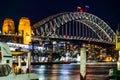 Harbor Bridge Night view Royalty Free Stock Photo