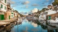 In the harbor of Cala Figuera Mallorca Royalty Free Stock Photo