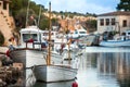 In the harbor of Cala Figuera Mallorca Royalty Free Stock Photo