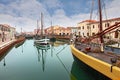 The harbor of Cesenatico Royalty Free Stock Photo