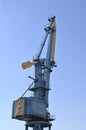 Harbor crane against the sky Royalty Free Stock Photo