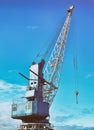 Harbor crane. Royalty Free Stock Photo