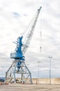 Harbor crane. Royalty Free Stock Photo