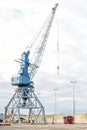 Harbor crane. Royalty Free Stock Photo