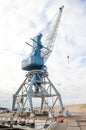 Harbor crane. Royalty Free Stock Photo