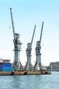 Harbor cranes