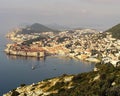 The harbor of Dubrovnick Croatia