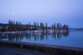 Harbor in the early morning Royalty Free Stock Photo