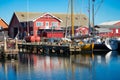 Harbor with fishing boats at the north of Denmark Royalty Free Stock Photo