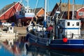 Harbor with fishing boats at the north of Denmark Royalty Free Stock Photo