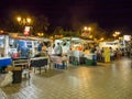 Harbor Food Trucks at Papeete, Tahiti, French Polynesia Royalty Free Stock Photo