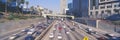 Harbor Freeway at Rush Hour Royalty Free Stock Photo