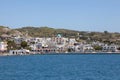 Harbor of the greek island Lipsi Royalty Free Stock Photo