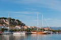 Harbor in Greek nafplion Royalty Free Stock Photo