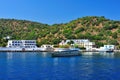 Harbor in a Greek town