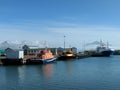 the harbor of Hofn in Iceland