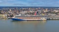 Harbor Homecoming: Carnival Sunshine Docks in Charleston After 5-Day Caribbean Cruise Royalty Free Stock Photo