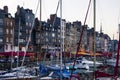 Harbor in Honfleur, Normandy, France at dusk