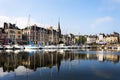 Harbor in Honfleur, Normandy, France .