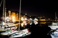 Harbor in Honfleur, Normandy, France at night