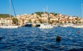 Harbor in Hvar Town in Croatia Royalty Free Stock Photo