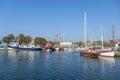 Harbor in Laboe Royalty Free Stock Photo