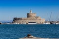 Harbor lighthouse and boats Royalty Free Stock Photo