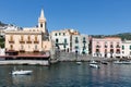 Harbor Lipari at the Aeolian islands of Sicily, Italy Royalty Free Stock Photo