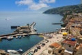 In the harbor of Lipari island, Sicily Royalty Free Stock Photo