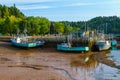 Harbor at low tide, in St. Martins