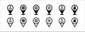 Harbor map pin icon set. Ship dock location pin map marker icons set. Contains icon such as ship steering wheel, anchor, container