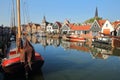 The harbor of Monnickendam, North Holland, Netherlands