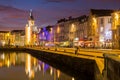 La Rochelle - Harbor by night with beautiful sunset