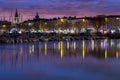 La Rochelle - Harbor by night with beautiful sunset