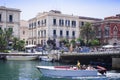 Harbor of Ortygia Ortigia Island, Syracuse, Italy, ancient square - traditional architecture of Sicily