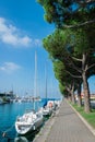 Harbor in Peschiera del Garda, Lake Garda, Italy Royalty Free Stock Photo